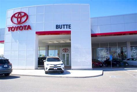 Shop all New; ToyotaCare; Electrified Vehicles; Certified Advantage Warranty; Value Your Trade; College Graduate Program; Vehicle Finder Service; Military Rebate Program; Toyota Safety Sense;. . Butte toyota